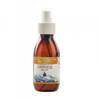 Cuivre, Or, Argent Colloïdal 20ppm en Spray - 150ml - Catalyons