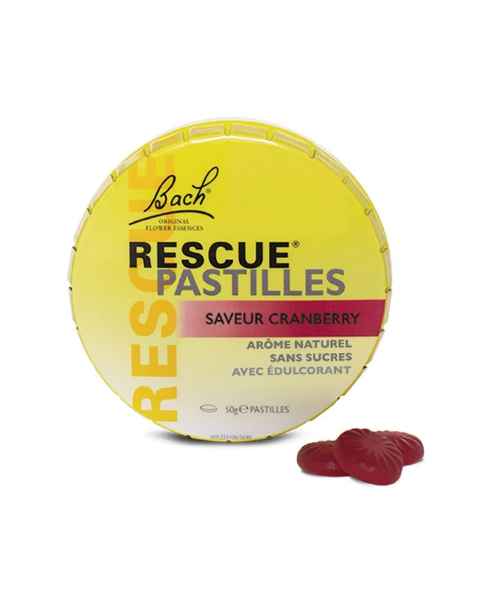 Rescue® Fleurs de Bach - Pastilles Cranberry - Laboratoire Famadem