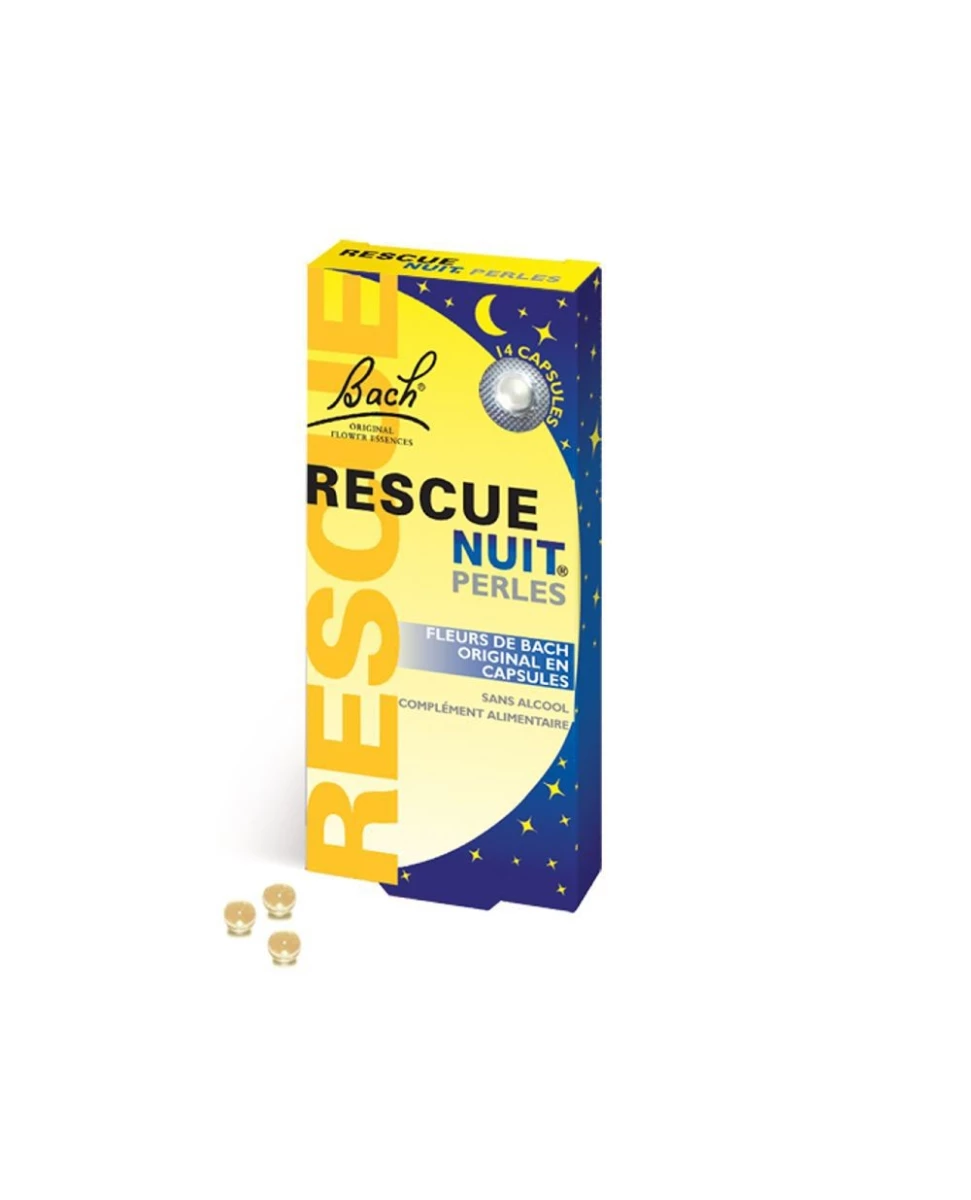 Rescue® Nuit Fleurs de Bach - 14 Perles - Laboratoire Famadem