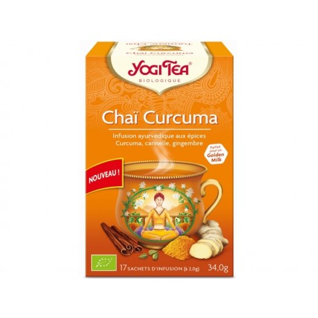 Chaï Curcuma - 17 infusettes - Yogi Tea