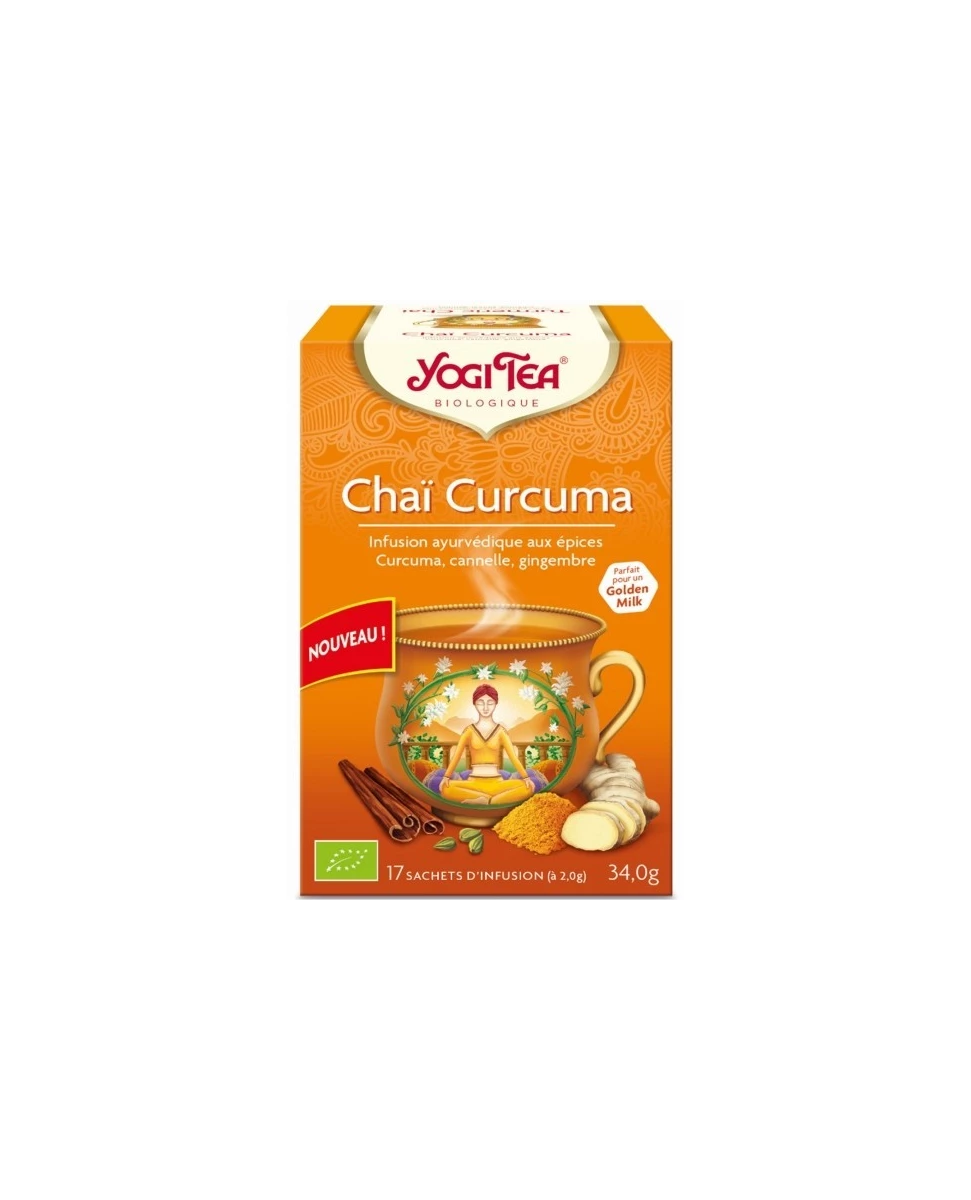 Chaï Curcuma - 17 infusettes - Yogi Tea