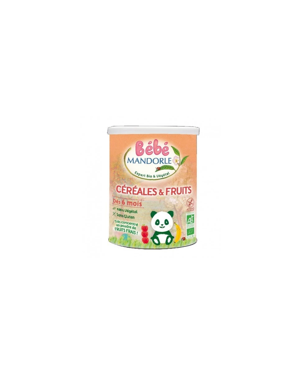 Céréales et Fruits Bio - 400g - Bébé Mandorle