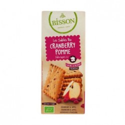 Les Sablés Bio Cranberry Pomme - 125gr - Bisson