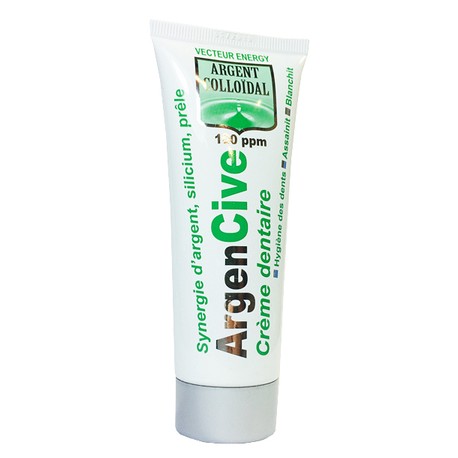 Crème dentaire à l'Argent Colloïdal 20ppm - 50ml - Vecteur Energy