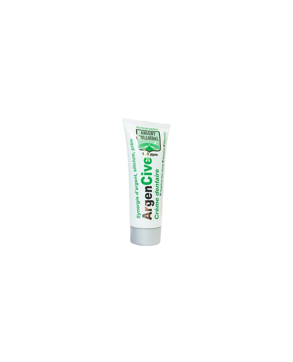 Crème dentaire à l'Argent Colloïdal 20ppm - 50ml - Vecteur Energy