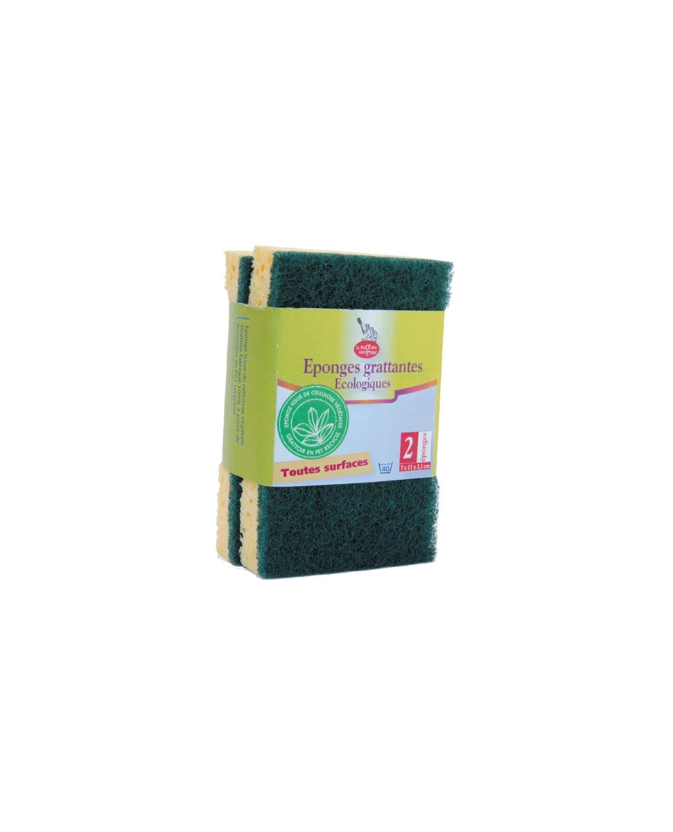 Eponges Grattantes Ecologique - 2 pièces - La Droguerie Ecologique