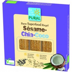 Barre Superfood Sésame-Chia-Coco - 3x25gr - Pural