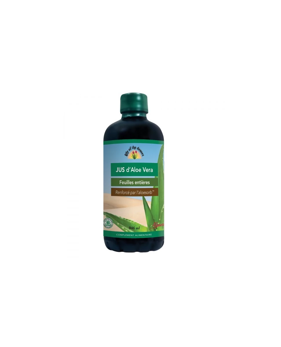 Jus d'Aloe Vera Feuilles Entières - 946ml - Lily of the Desert