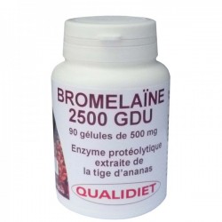 Bromelaïne 2500 GDU - 90 gelules - Qualidiet