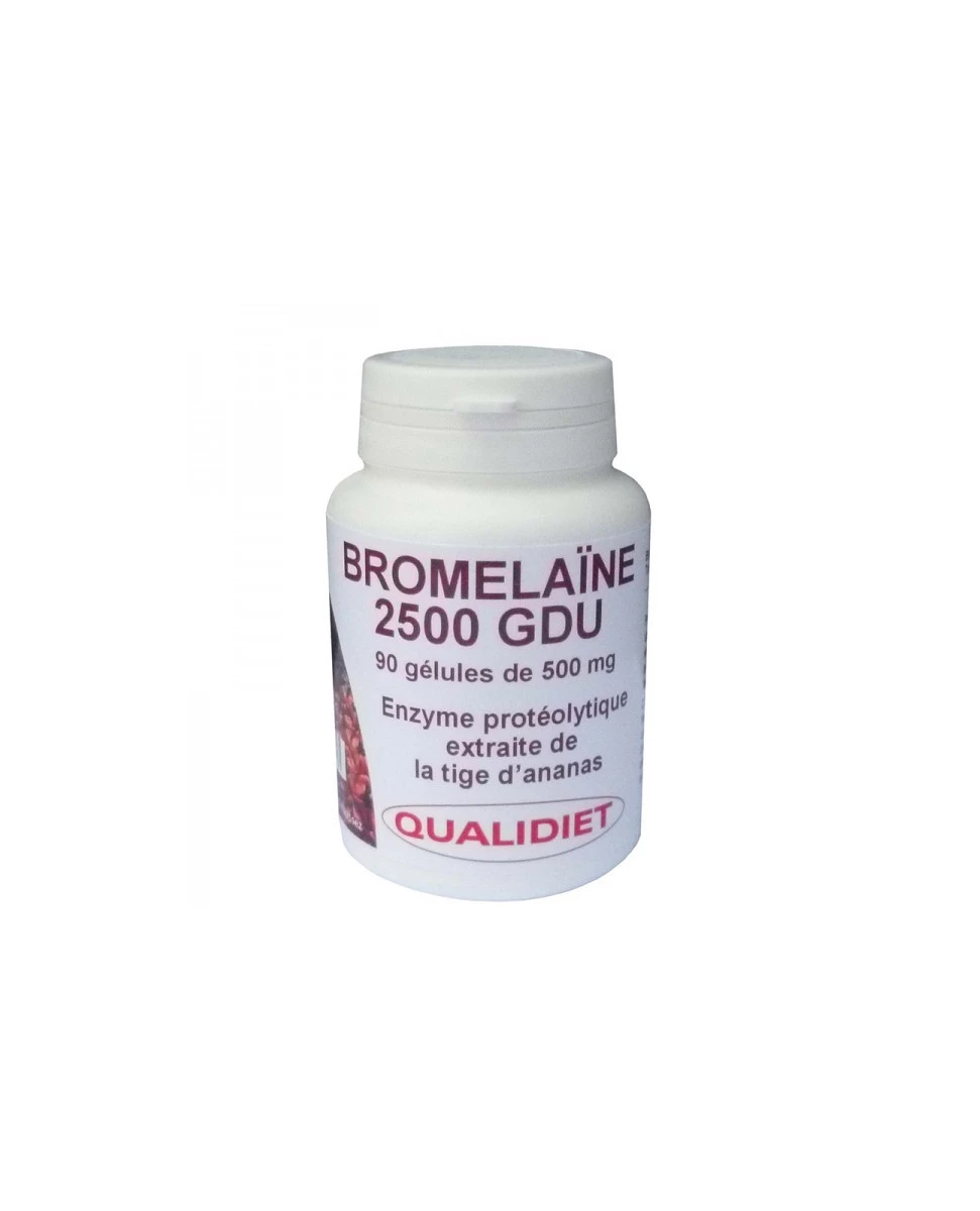 Bromelaïne 2500 GDU - 90 gelules - Qualidiet