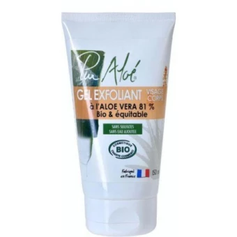 Gel Exfoliant Visage et Corps à l'Aloé Vera Bio - 150ml - Pur Aloé