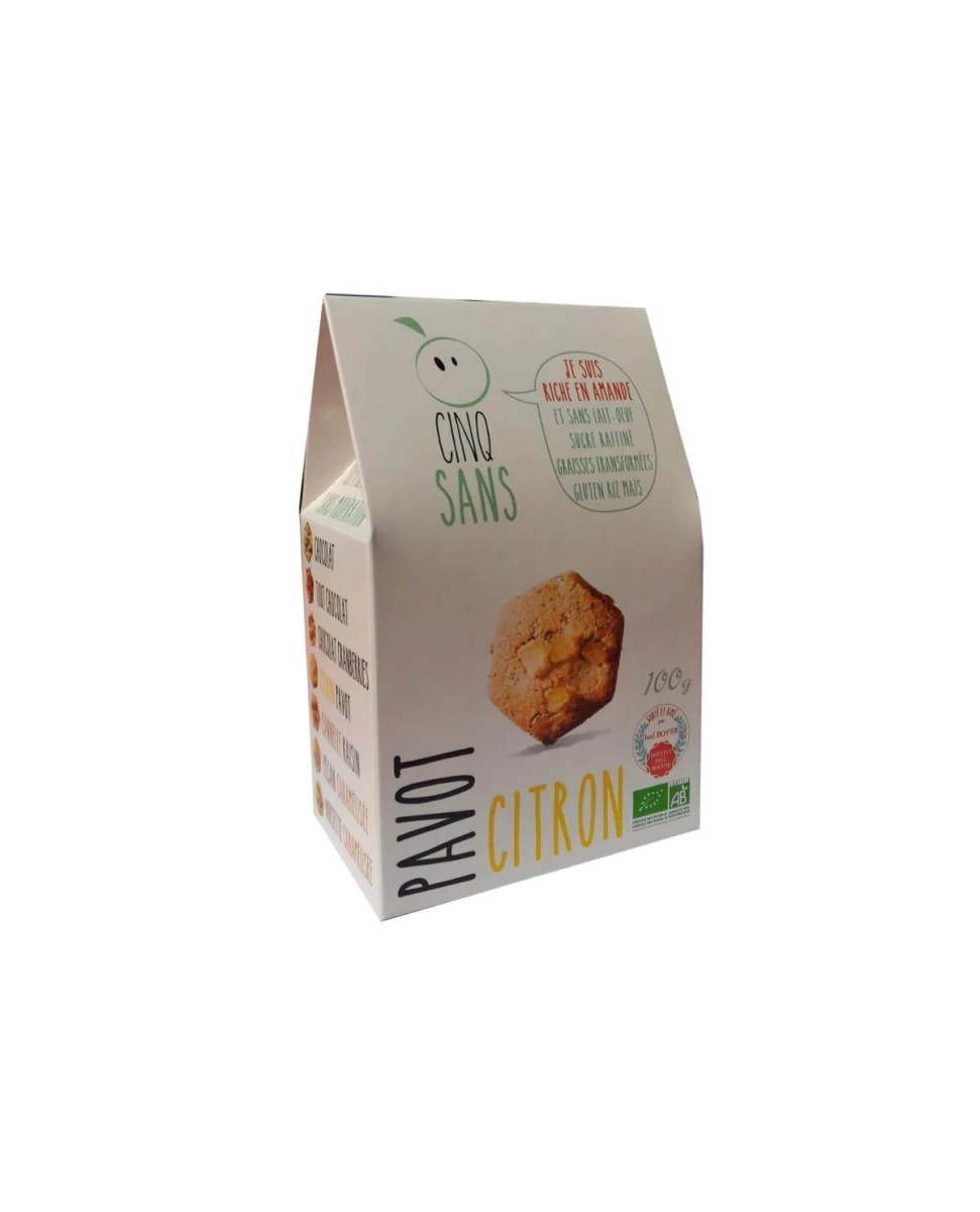 Gourmandises Citron et Pavot - 100gr - Cinq Sans