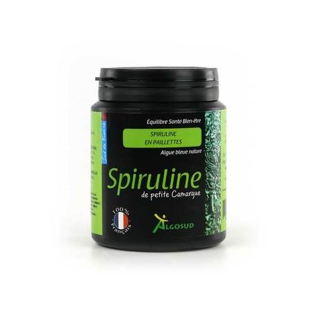 Spiruline de Petite Camargue - 100gr de Paillettes - Algosud