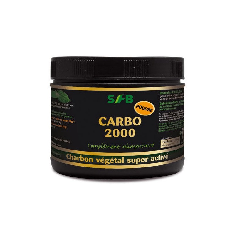 Charbon végétal activé Granulé 200g CARBO 2000