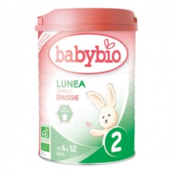 Lunea 2 Formule Epaissie de 6 à 12 Mois Bio - 900gr - Babybio