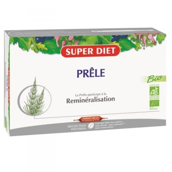 Prêle Bio- Reminéralisation - 20 Ampoules - SuperDiet