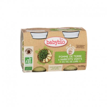 Pomme de Terre Haricot Verts de Vendée - 2 x 130g - Babybio