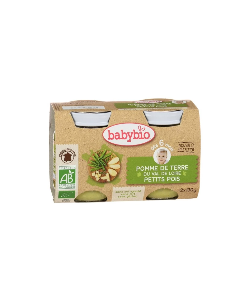 Pomme de Terre du Val de Loire Petits Pois - 2 x 130g - Babybio