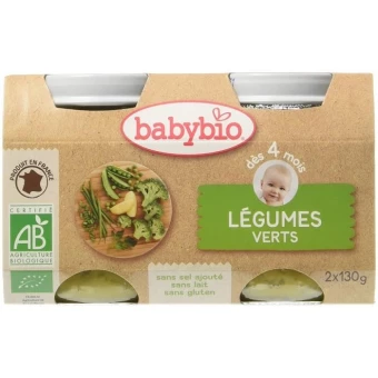 Légumes Verts - 2 x 130g - Babybio
