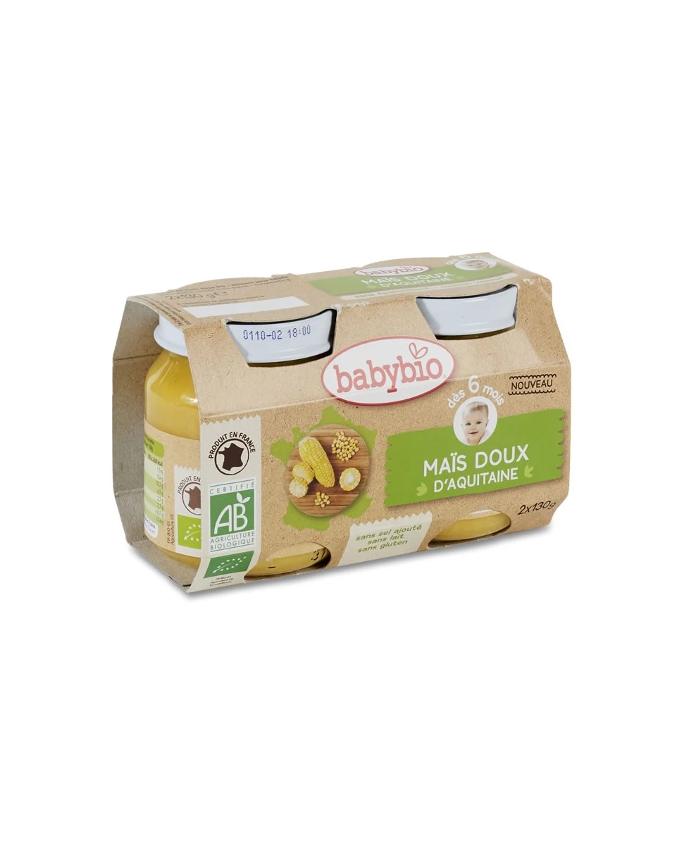 Maïs Doux d'Aquitaine - 2 x 130g - Babybio