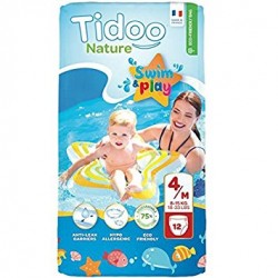 Couches Swim & Play 4M/8-15kg - 12 pièces - Tidoo Nature