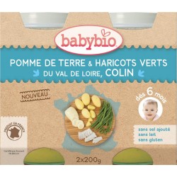 Carotte, Courge Butternut, Poulet Fermier du Poitou, Riz - 2x200g - Babybio