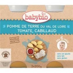 Pomme de Terre, Haricot Verts de Vendée et Colin - 2x200g - Babybio