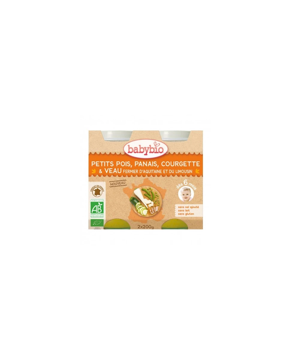 Panais et Jambon de Corrèze - 2x200g - Babybio