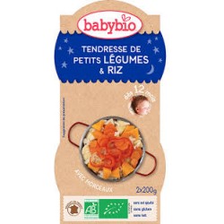 Tendresse de Petits Légumes, Riz - 2x200gr - Babybio