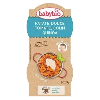 Patate Douce, Tomate, Colin et Quinoa  - 2x200gr - Babybio