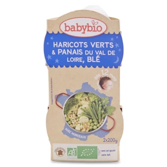 Pomme de Terre, Tomate, Champignon et Veau Fermier d'Aquitaine  - 2x200gr - Babybio