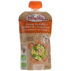 Pomme de Terre, Courgette & Veau Fermier d'Aquitaine et du Limousin - 120gr - Babybio