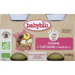 Pomme & Châtaigne d'Ardèche - 2x130gr - Babybio