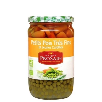 Petits Pois Très Fins et Jeunes Carottes 660g -Maison ProSain