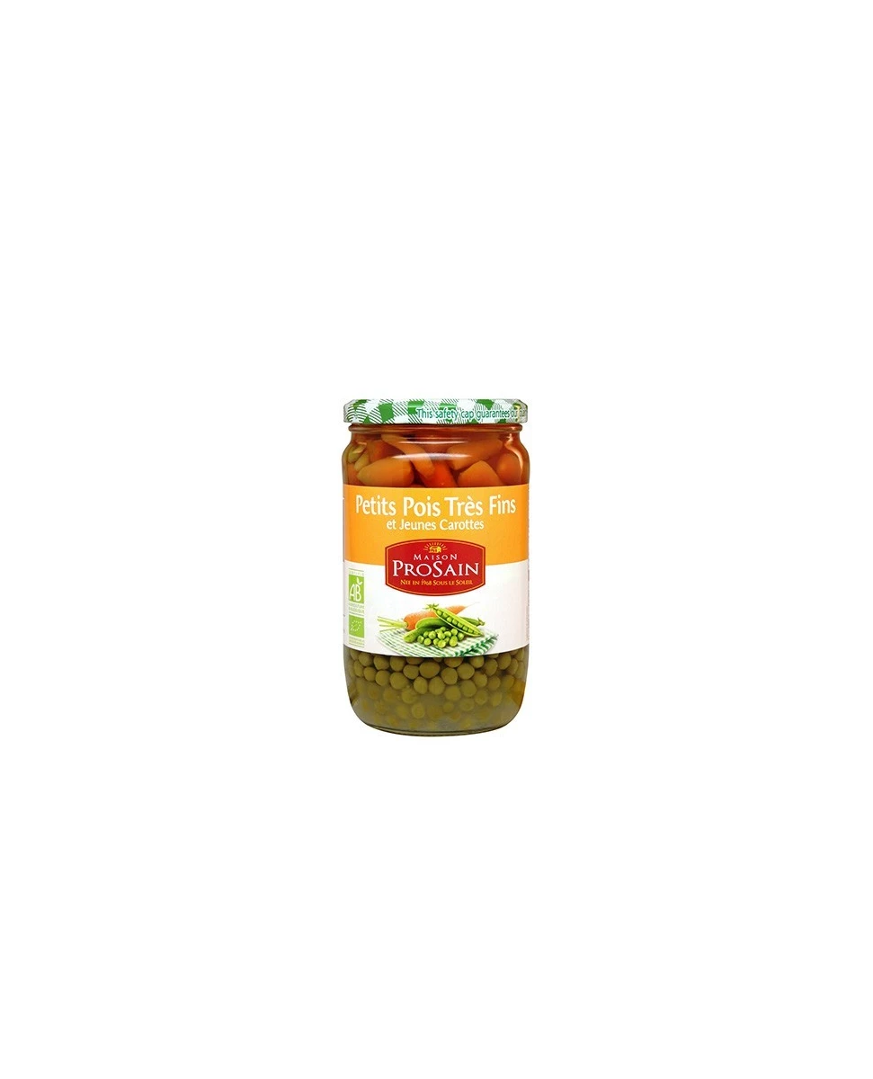 Petits Pois Très Fins et Jeunes Carottes 660g -Maison ProSain