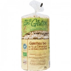 Galette Bio de Riz de Camargue aux Céréales Anciennes - 130gr - Ma Vie Sans Gluten