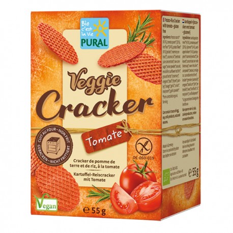 Veggie Cracker Tomate Bio - 55gr - Pural