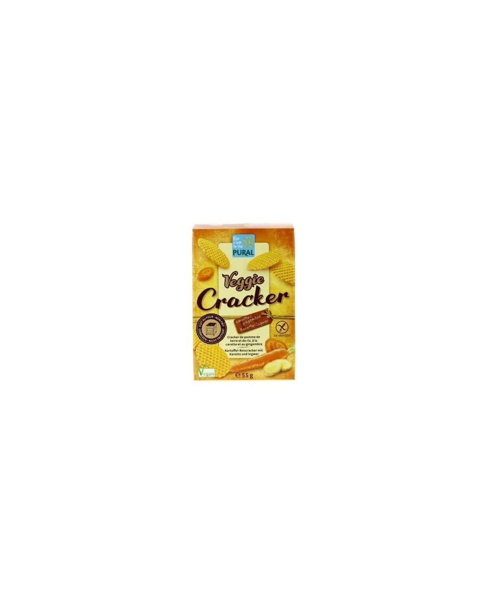 Veggie Cracker Carotte Gingembre Bio - 55gr - Pural