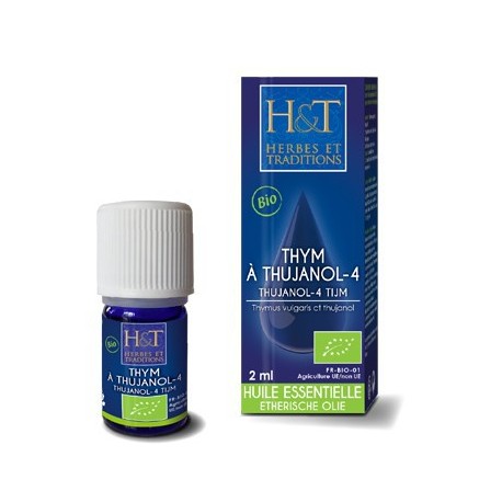 Huile Essentielles Bio de Thym à Thujanol-4 - 2ml - Herbes et Traditions