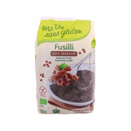 Fusilli Bio 100% Sarrasin 500g-Ma Vie Sans Gluten