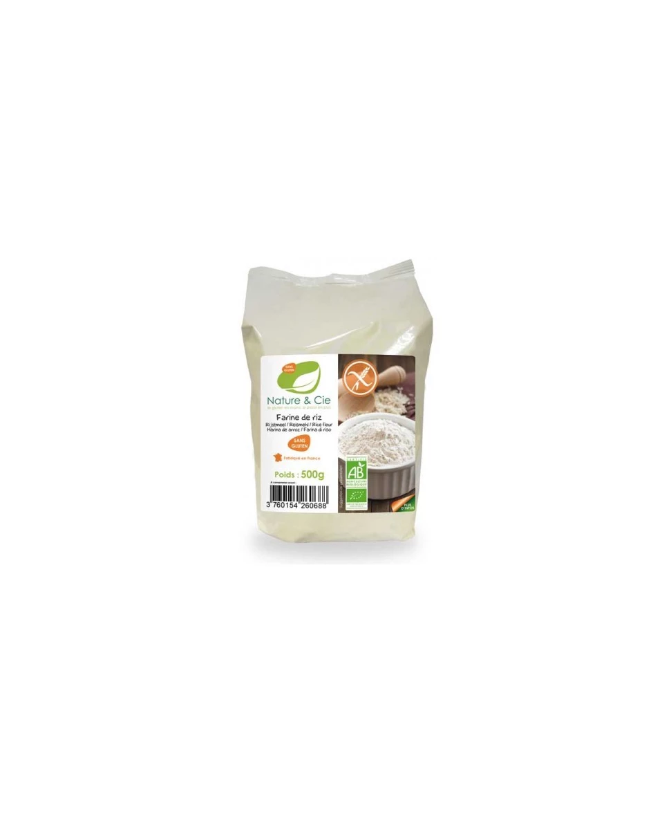 Farine de Riz Sans Gluten 500g-Nature & Cie