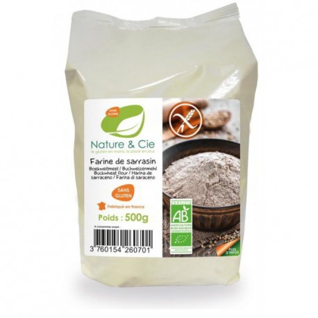 Farine de Sarrasin Sans Gluten 500g-Nature & Cie