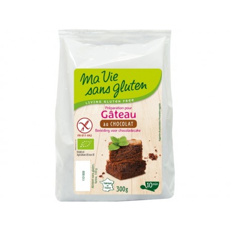 Préparation pour Gâteau Bio au chocolat 300g-Ma Vie Sans Gluten