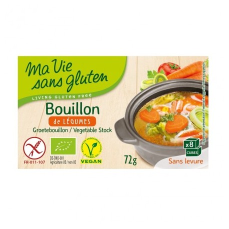 Bouillon de Légume Bio - 72gr - Ma Vie Sans Gluten