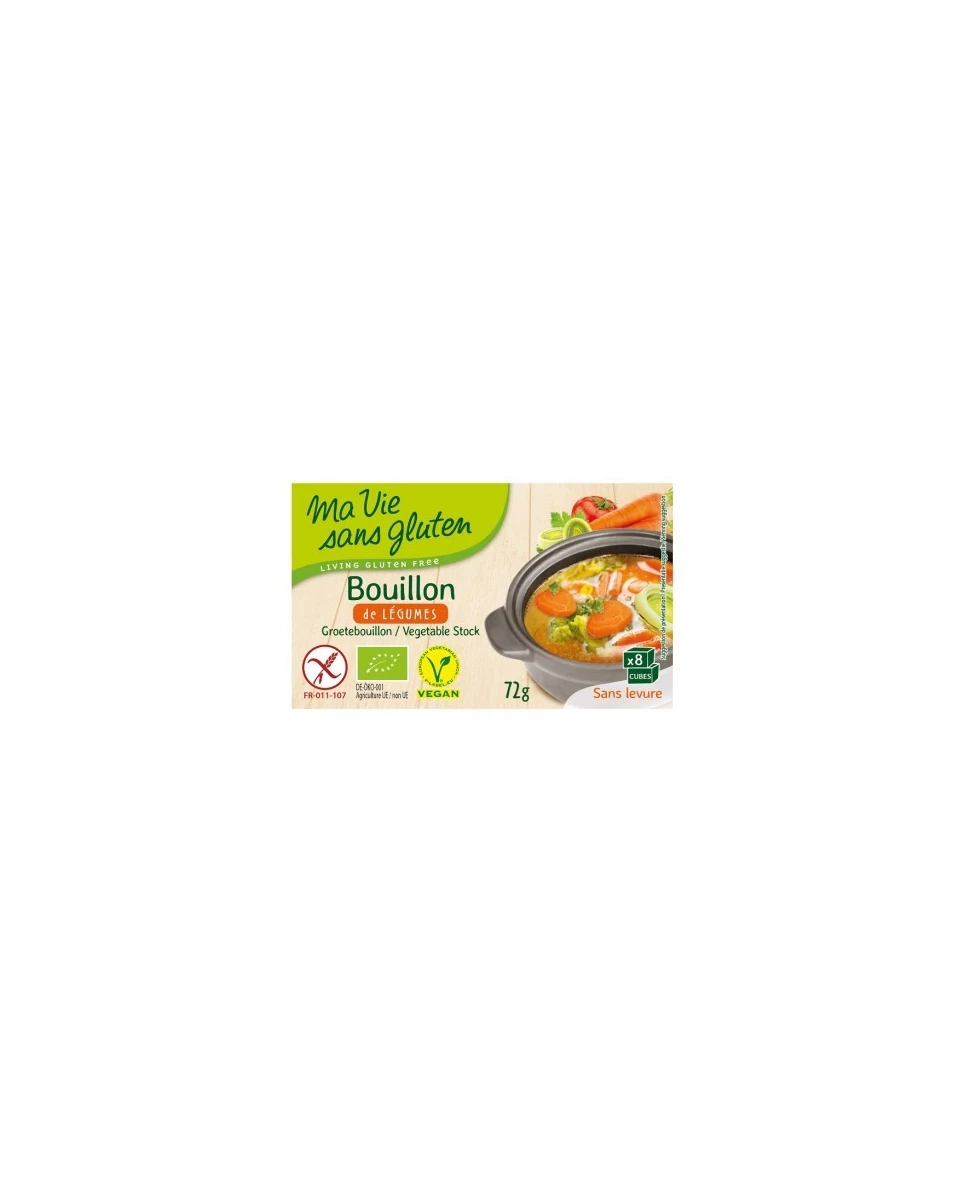 Bouillon de Légume Bio - 72gr - Ma Vie Sans Gluten