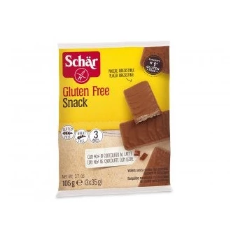 Snack Nappé au Chocolat et Fourré à la Noisette - 3x35gr - Schär