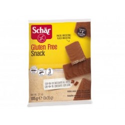 Snack Nappé au Chocolat et Fourré à la Noisette - 3x35gr - Schär