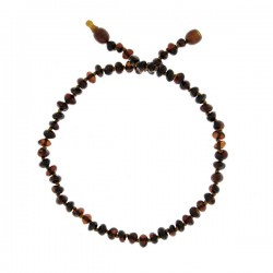 Collier Ambre Spécial Bébé - Cognac Mat Billes - Baltic Way