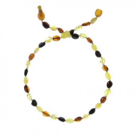 Collier Ambre Spécial Bébé - Mix Olives - Baltic Way