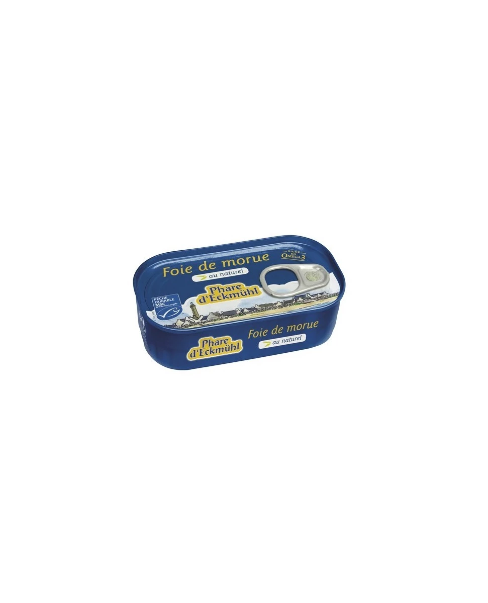 Foie de Morue Au Naturel - 121gr - Phare d'Eckmühl